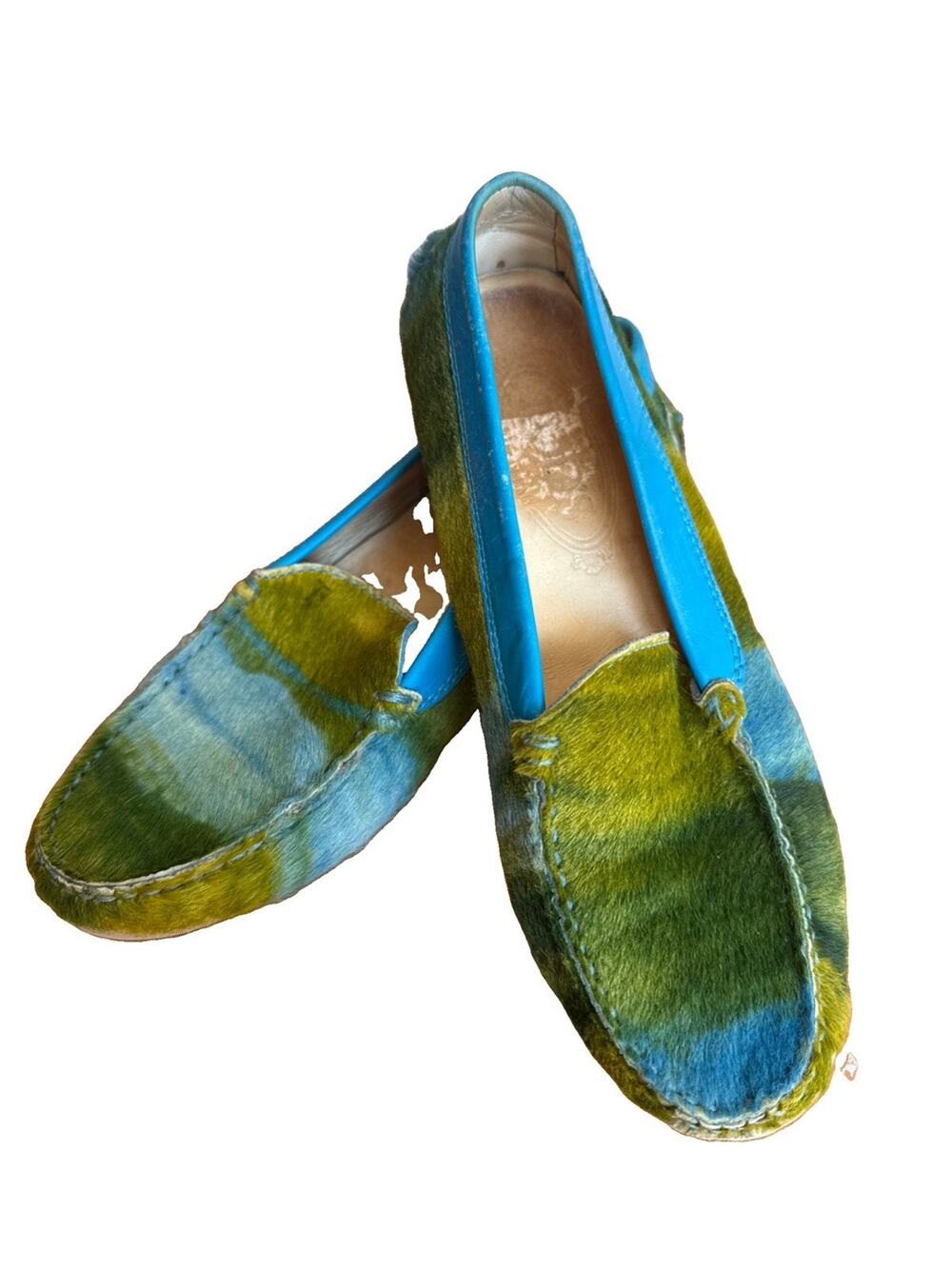 Tod'smulti-colour calf-hair loafers Size Size 6.5 Green